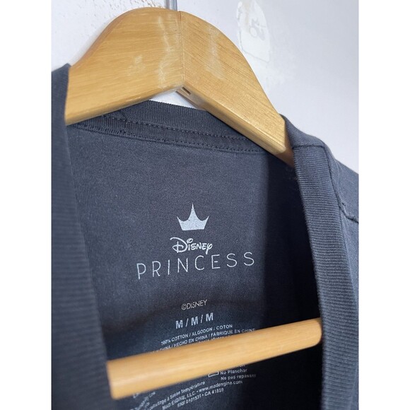 Disney Princess Women's Medium Black Graphic Beauty And The Beast Tee Tshirt - Picture 3 of 4